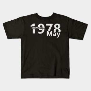 42th Birthday on May 1978 gift Kids T-Shirt